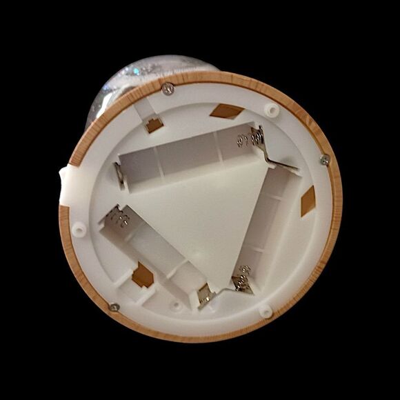 Christmas Snow Globe Lighted Swirling Glitter Santa Claus Reindeer Sleigh Ganz - Picture 4 of 16